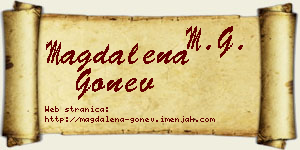 Magdalena Gonev vizit kartica